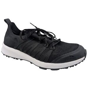 L.L.Bean Women's 7.5 Medium Black Knit Slip On Athletic Shoes Sneakers